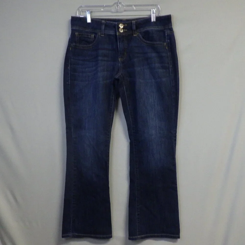 JCP Supersoft Premium Denim Bootcut Jeans Size 30/10 - Picture 1 of 6